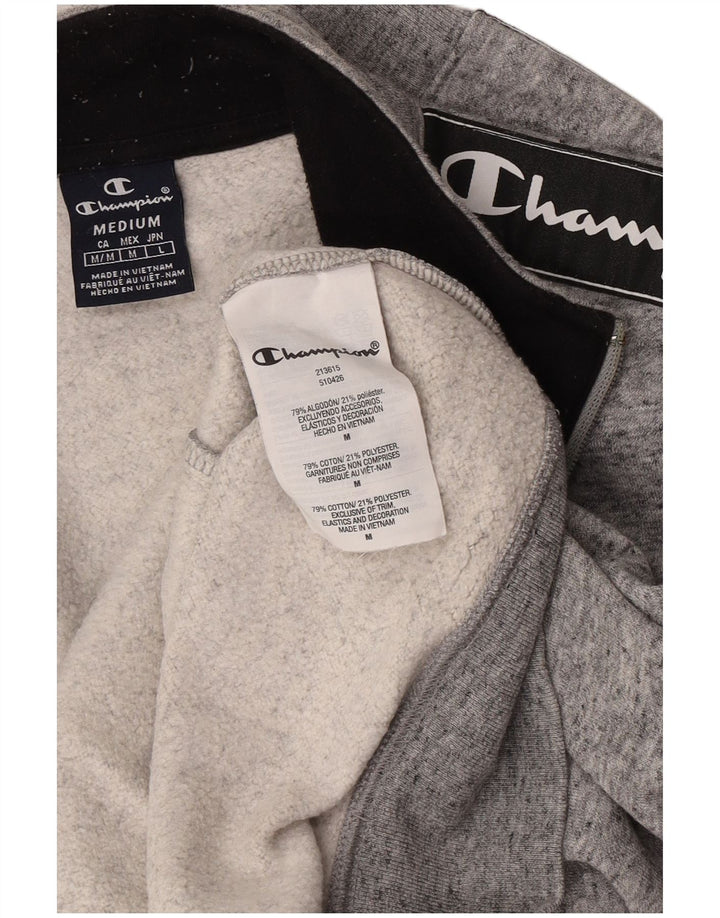 Champion Veste de Survêtement Graphique Homme Gris Moyen Chiné Coton