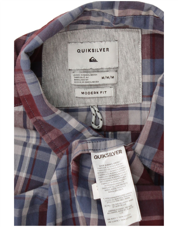 Quiksilver Chemise à Manches Courtes Homme Coton à Carreaux Multicolore Moyen