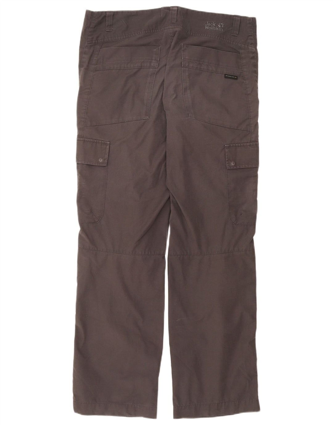 JACK WOLFSKIN Pantalon Cargo Droit Homme W36 L32 Gris Coton