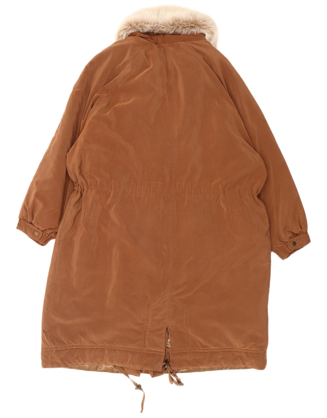 Paco Calvari Manteau Oversize Femme IT 44/46 Large Marron Polyester