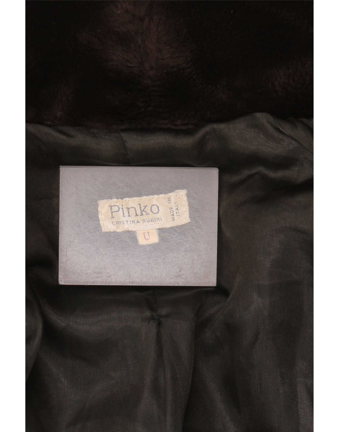 Pinko Veste en fausse fourrure pour femme Taille unique Marron