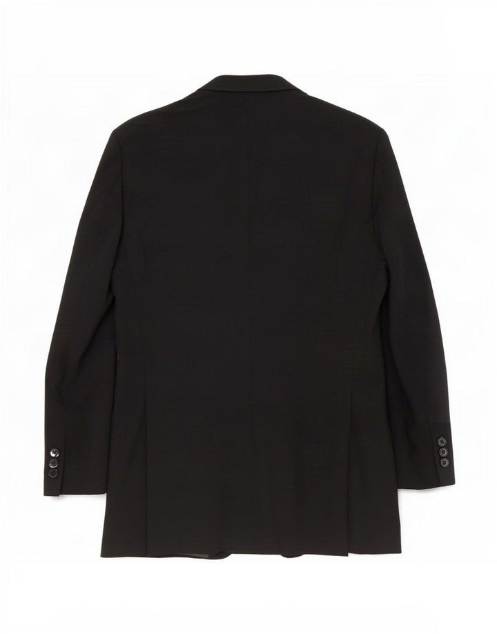 Marks & Spencer Veste blazer à 2 boutons pour homme UK 40 Noir moyen Polyester