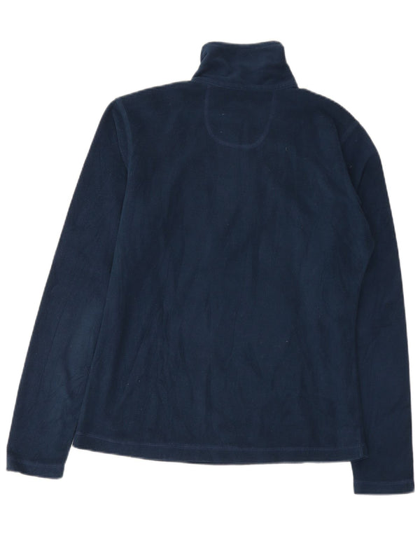 Diadora Pull polaire à col zippé pour femme UK 14 Large Bleu marine