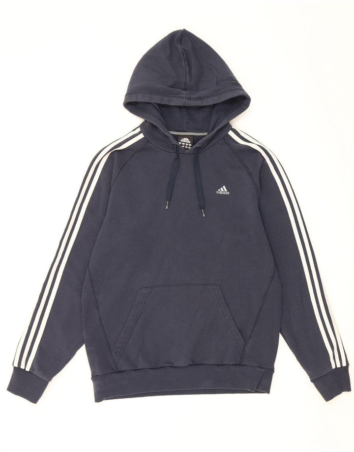 ADIDAS Pull à capuche pour homme en coton bleu marine moyen