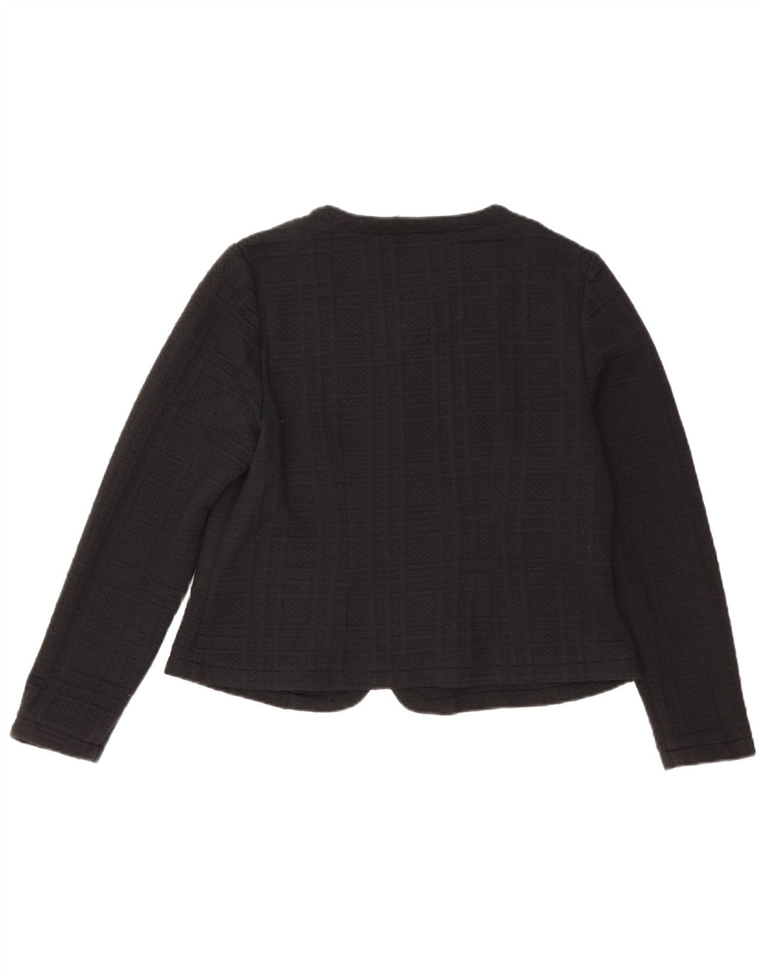 MARKS & SPENCER Veste blazer courte pour femme UK 14 Noir moyen Polyester