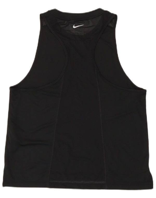 Nike Womens Dri Fit Débardeur UK 14 Large Noir Polyester