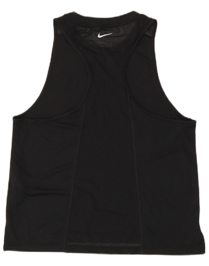 Nike Womens Dri Fit Débardeur UK 14 Large Noir Polyester