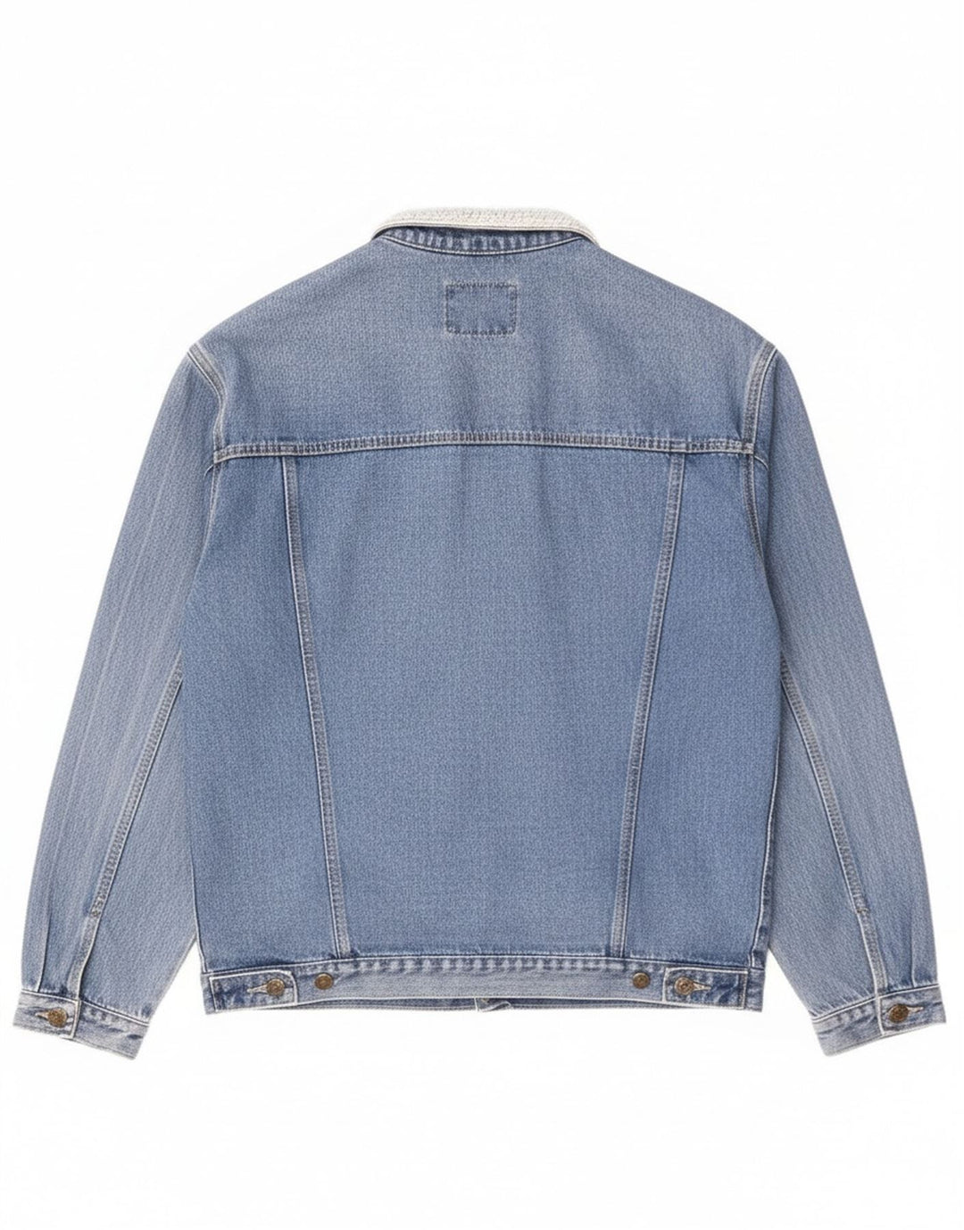 veste en denim homme vintage UK 44 2XL Coton bleu