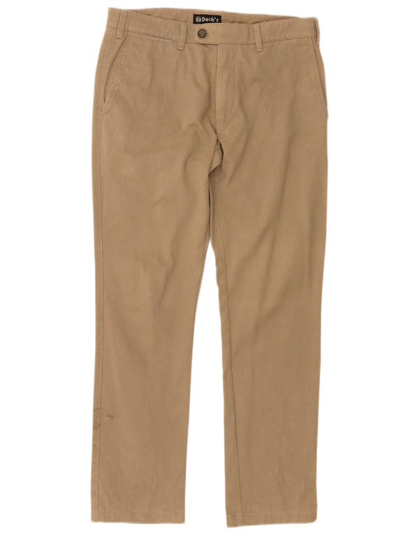 Dack's Pantalon Chino Slim Homme IT 50 Large W34 L30 Coton Beige