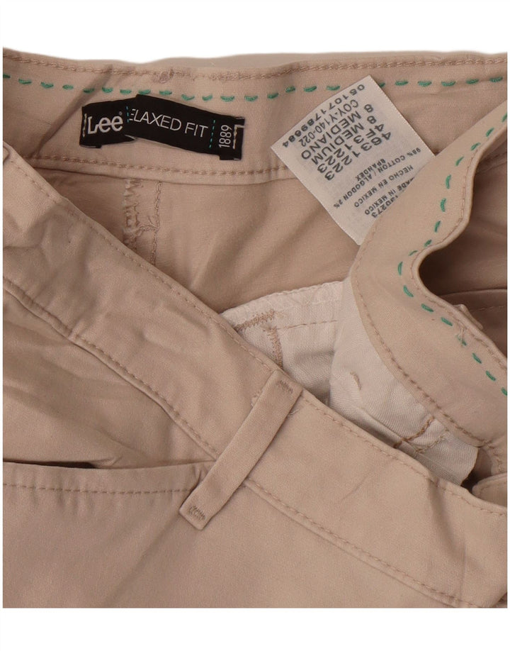 Lee Pantalon décontracté coupe décontractée pour femme US 8 Medium W30 L30 Coton beige