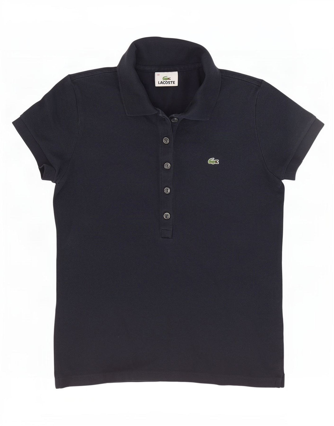 Lacoste Polo Femme Taille 38 Coton Bleu Marine Moyen