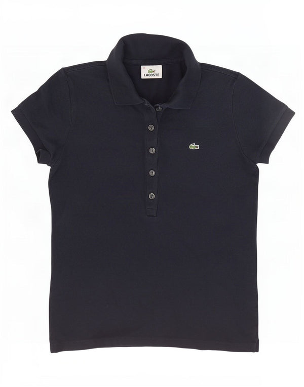 Lacoste Polo Femme Taille 38 Coton Bleu Marine Moyen