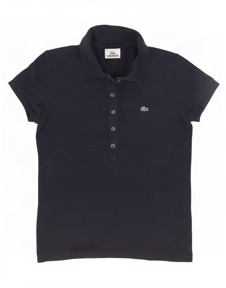 Lacoste Polo Femme Taille 38 Coton Bleu Marine Moyen