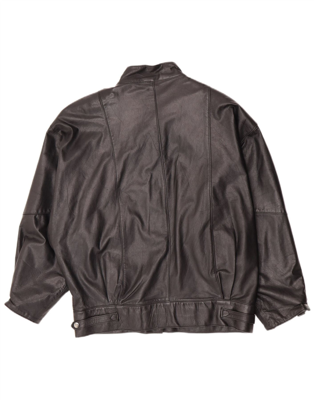 Canda Veste en cuir surdimensionnée pour femme EU 40 Cuir noir moyen