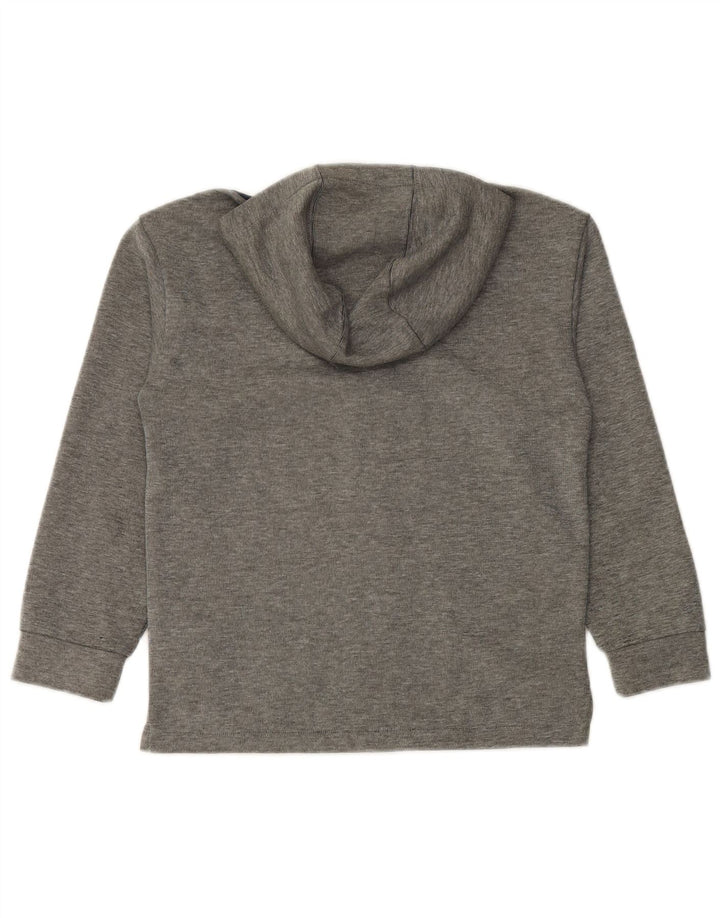 PUMA Sweat à capuche zippé graphique pour garçon 9-10 ans Gris Colorblock Polyester