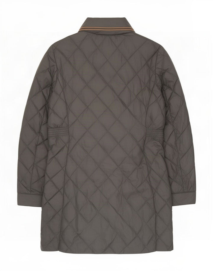 Marks & Spencer Manteau matelassé pour femme UK 12 Gris moyen Polyamide