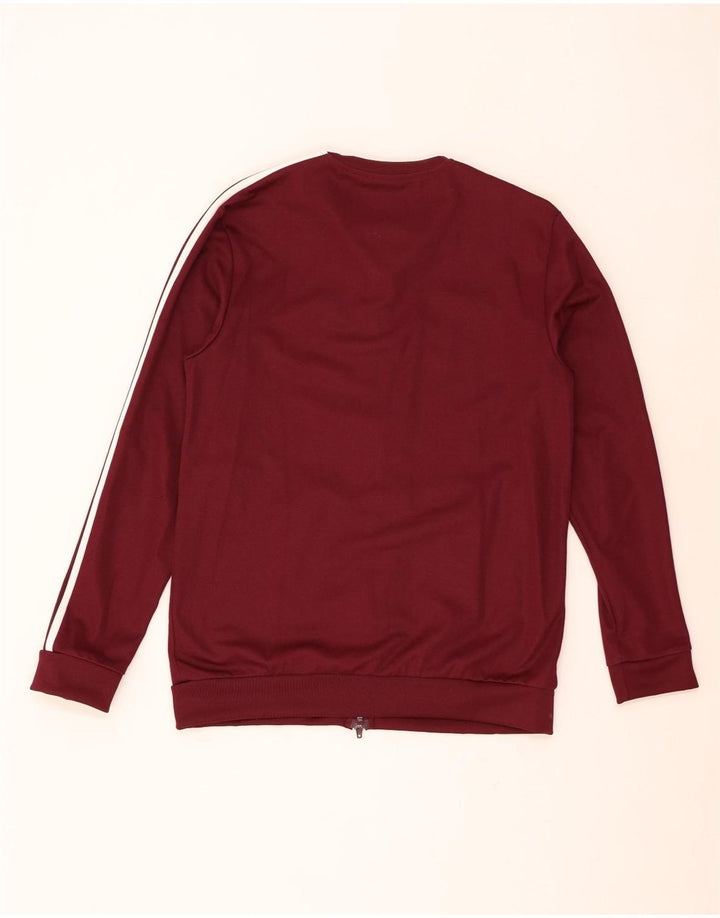 Adidas Veste de survêtement pour homme en coton bordeaux moyen