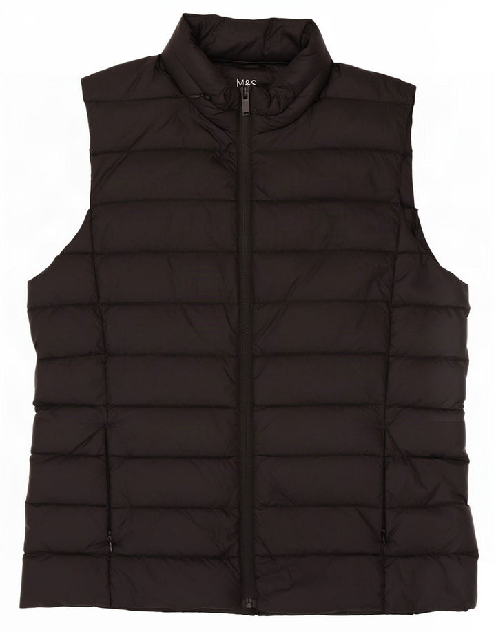 Marks & Spencer Gilet rembourré pour femme UK 44 Medium Noir Polyamide
