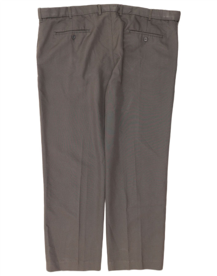 Farah Pantalon de Costume Fuselé Homme W42 L30 Gris Polyester