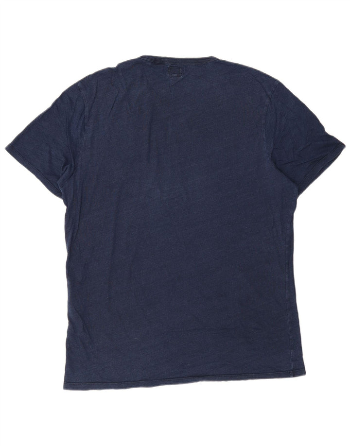 LEVI'S T-Shirt Homme Top Large Bleu Marine Moucheté Coton