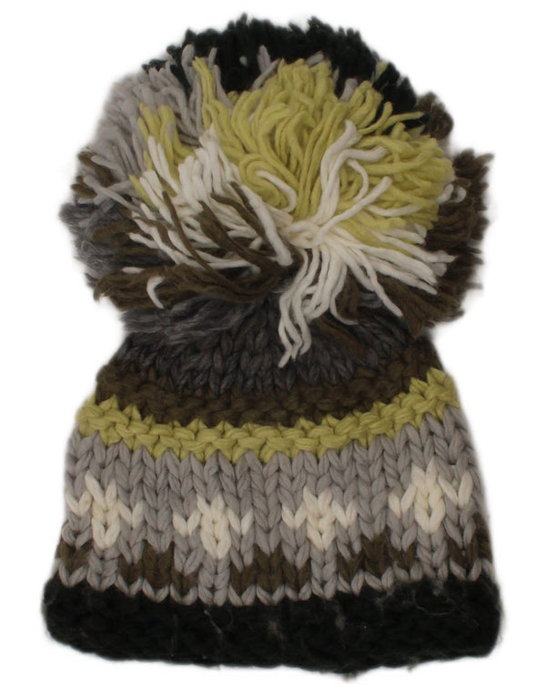 United Colors of Benetton Bonnet à Pompon Petit Multicolore Hiver Femme