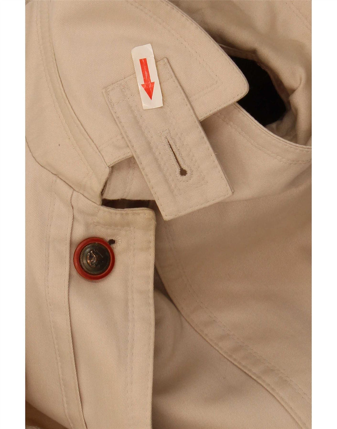 vintage Femme Pardessus UK 18 XL Beige Acrylique