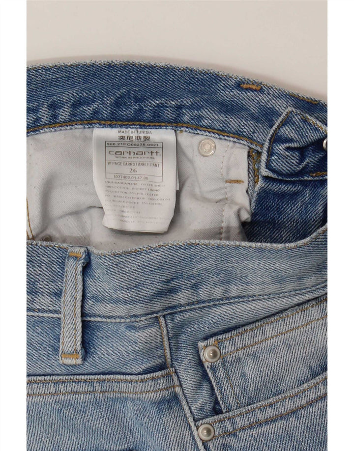Carhartt Jean droit femme W26 L28 bleu coton