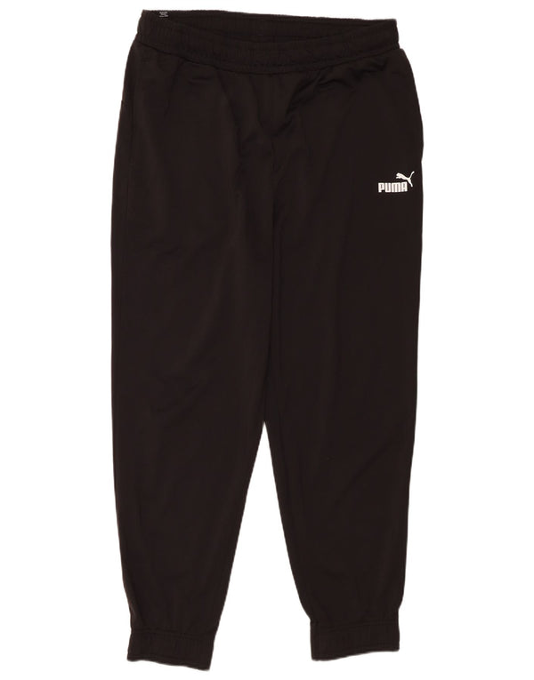 Puma Mens Tracksuit Trousers Joggers Large Black Polyester