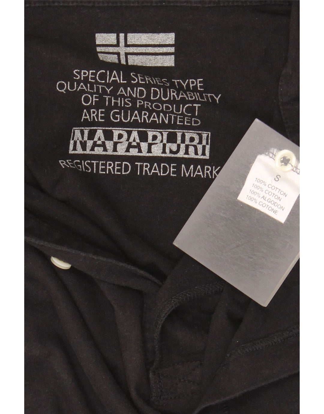 NAPAPIJRI Polo Homme Petit Noir Coton