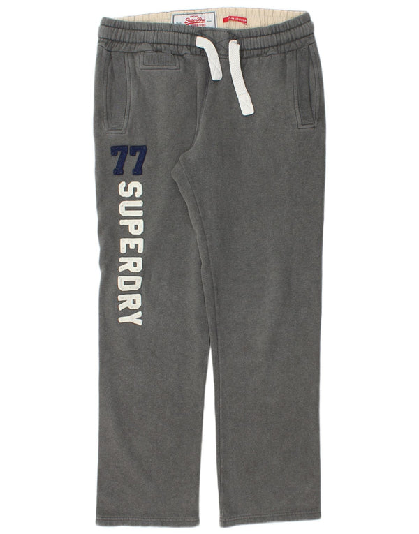 SUPERDRY Pantalon de Survêtement Graphique Homme Gris Moyen Coton
