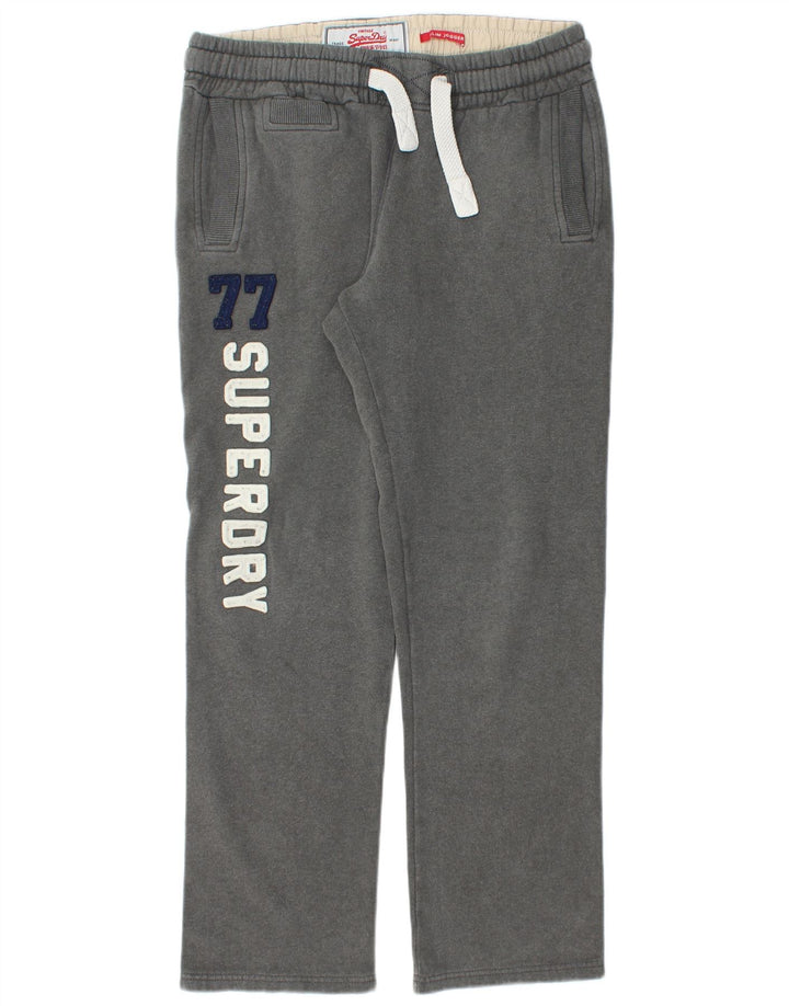 SUPERDRY Pantalon de Survêtement Graphique Homme Gris Moyen Coton