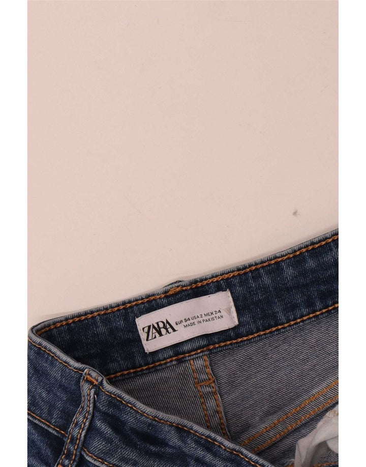 Zara Jean Bootcut Femme EU 34 2XS W24 L25 Bleu