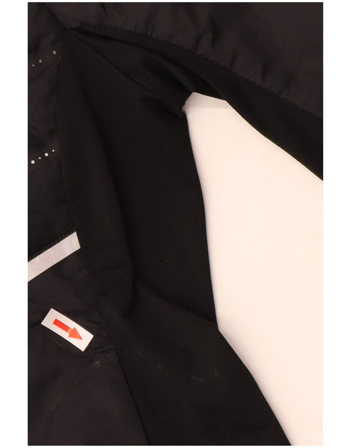 NIKE Veste Racer Femme UK 12 Polyester Noir Moyen