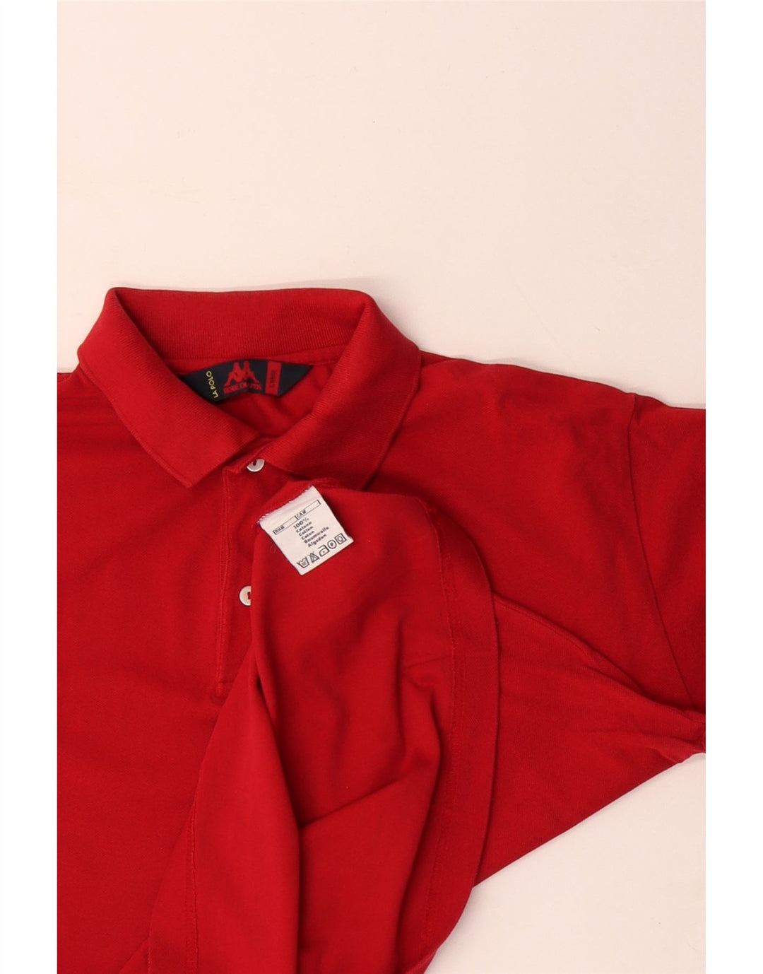 KAPPA Polo Homme Grand Rouge Coton