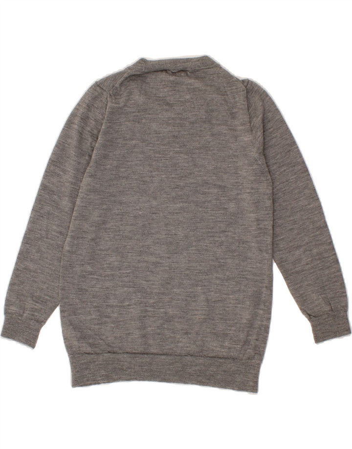 J. CREW Womens Crew Neck Jumper Sweater UK 12 Medium Grey Vintage J. Crew and Second-Hand J. Crew from Messina Hembry 