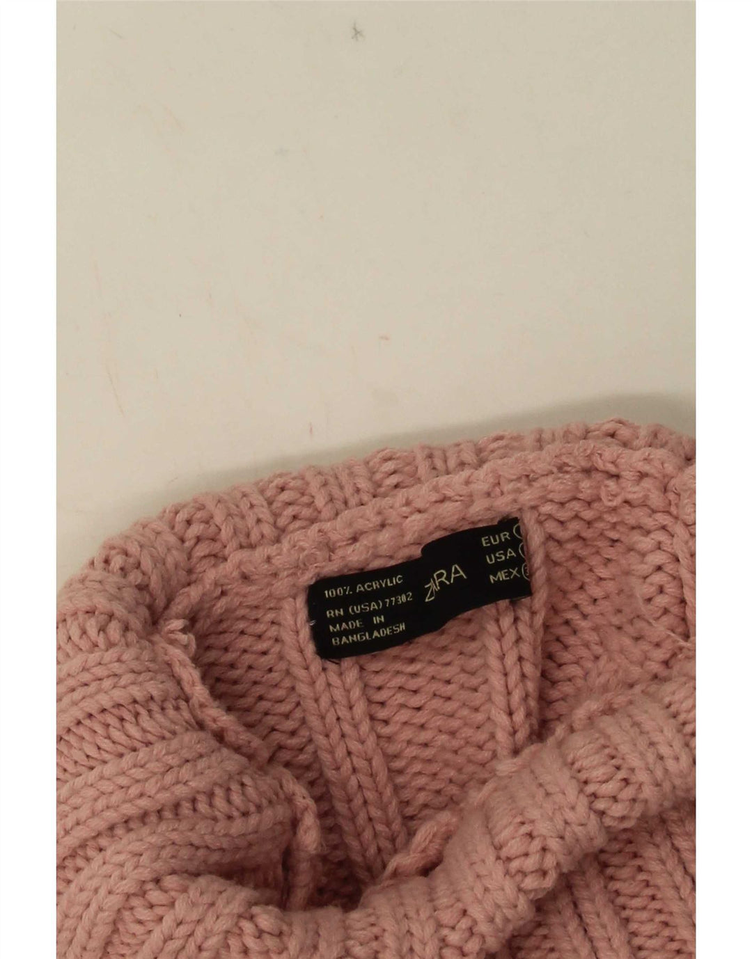 Zara Pull col roulé pour femme UK 8 Small Rose