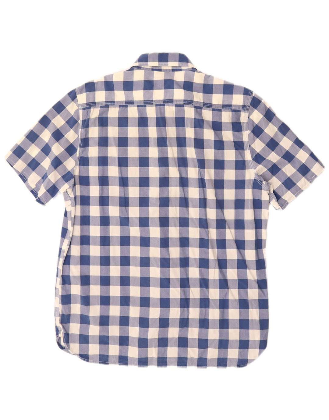 Levi's Chemise à Manches Courtes Coupe Standard Homme Bleu Moyen Vichy Coton