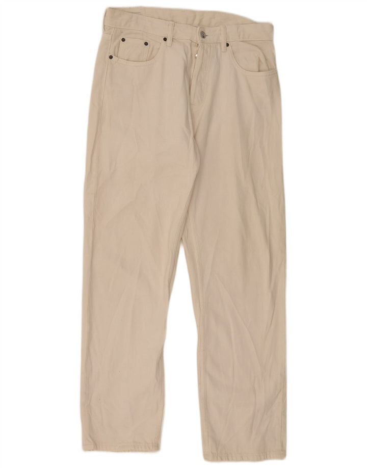 Zara Jean droit pour homme EU 40 Medium W31 L32 Blanc cassé
