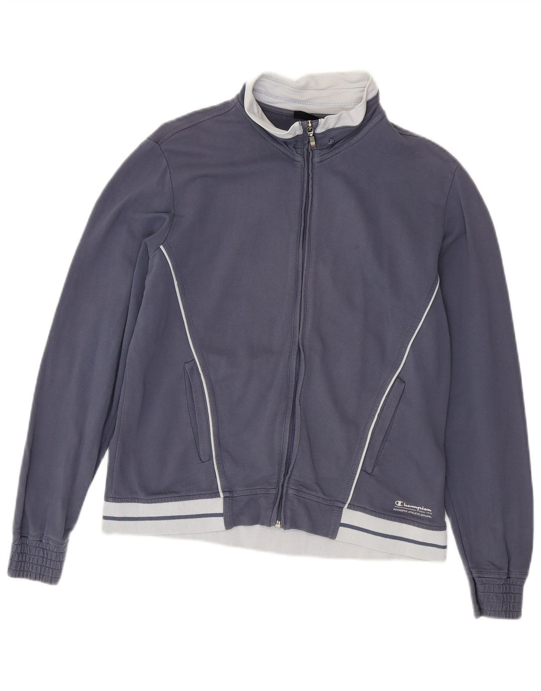 Champion Veste de survêtement pour femme UK 14 Medium Navy Blue Colourblock