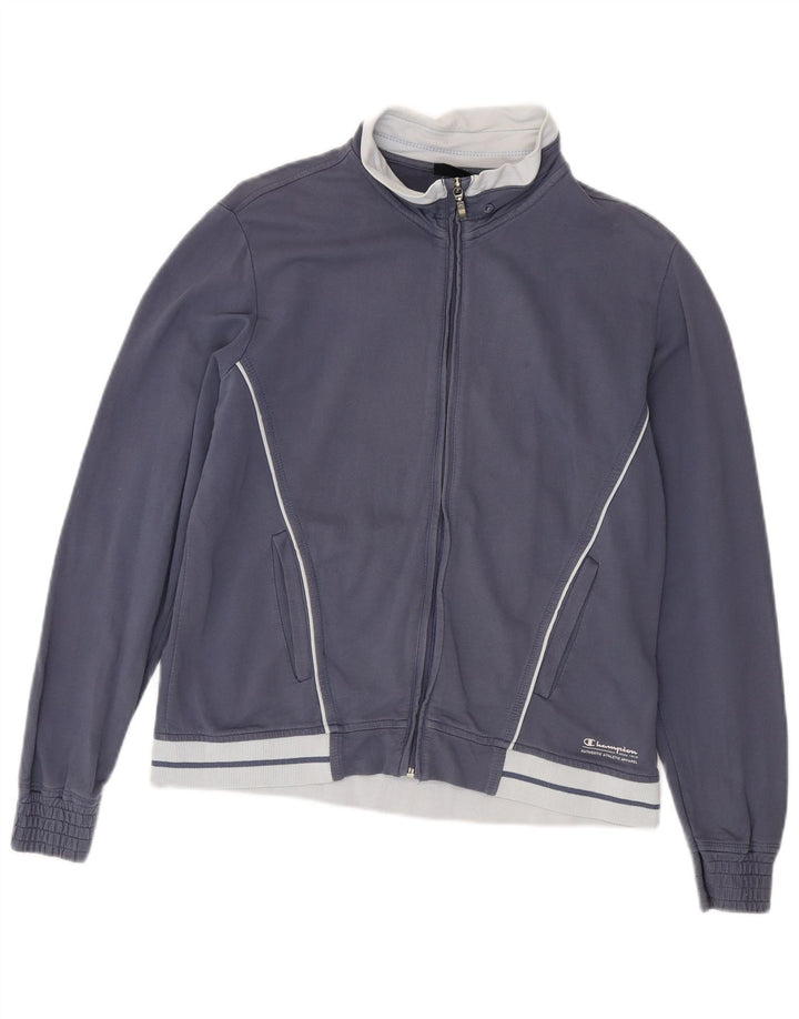 Champion Veste de survêtement pour femme UK 14 Medium Navy Blue Colourblock