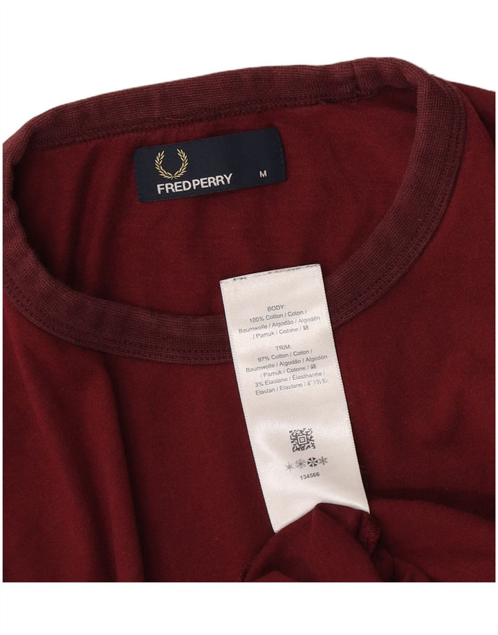 Fred Perry T-Shirt Homme Coton Bordeaux Moyen