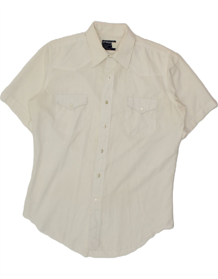 WRANGLER Chemise à manches courtes pour homme Taille 16 Grand coton blanc