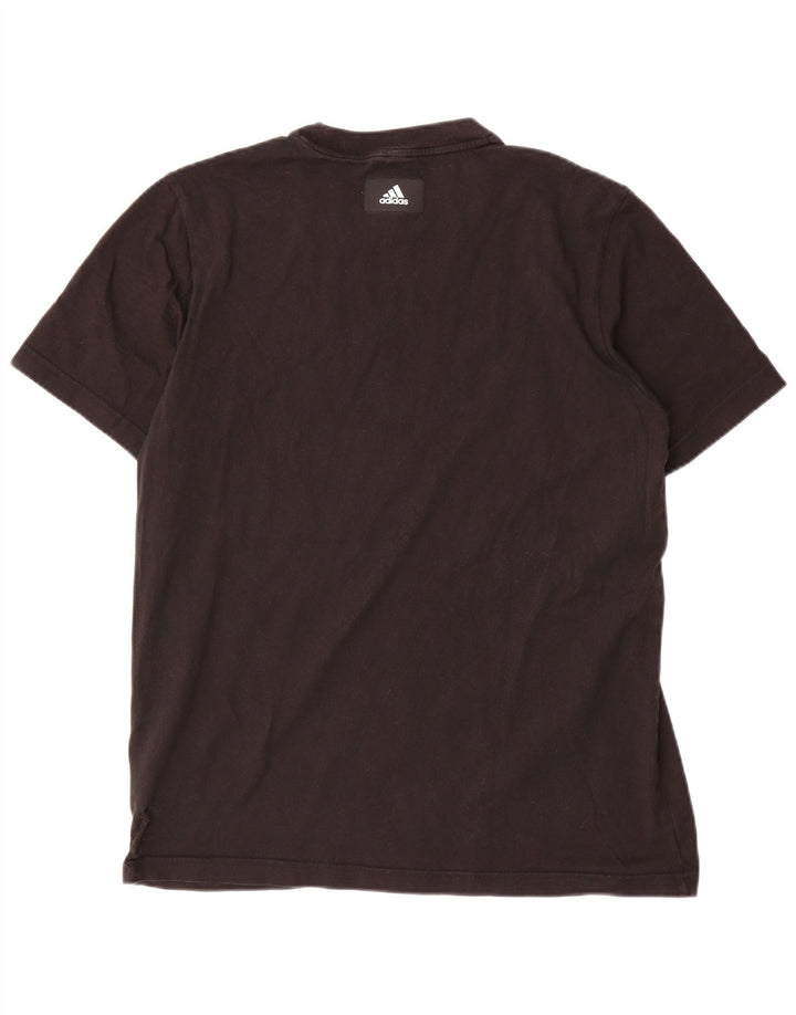 Adidas T-shirt graphique pour homme en coton noir moyen