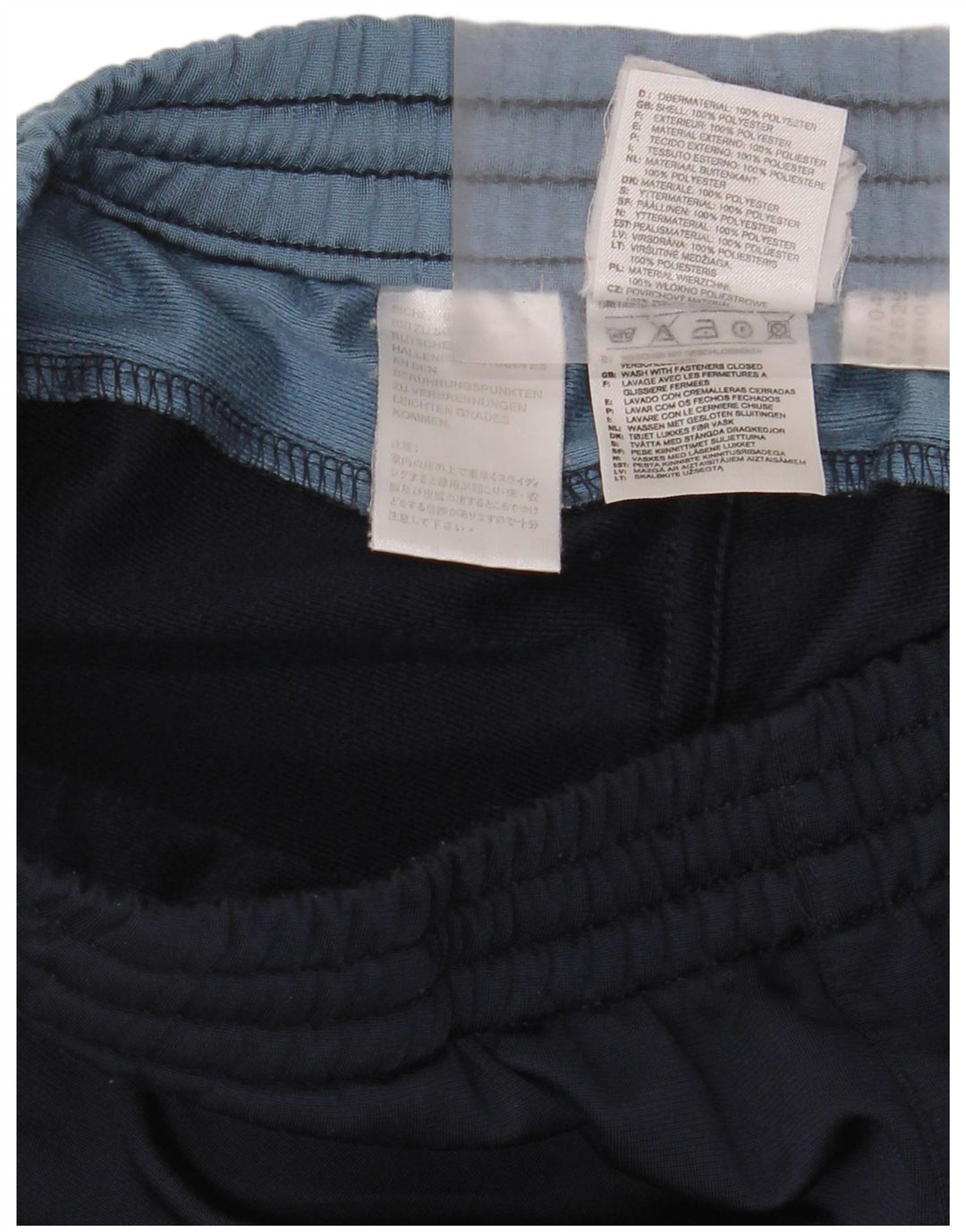 Adidas Pantalon de survêtement pour homme Small Bleu marine Colorblock Polyester