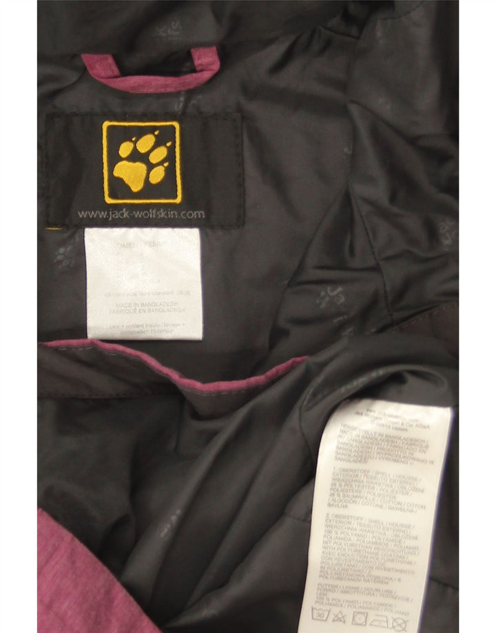 Jack Wolfskin Veste coupe-vent à capuche pour femme UK 10 Petit Rose Polyester