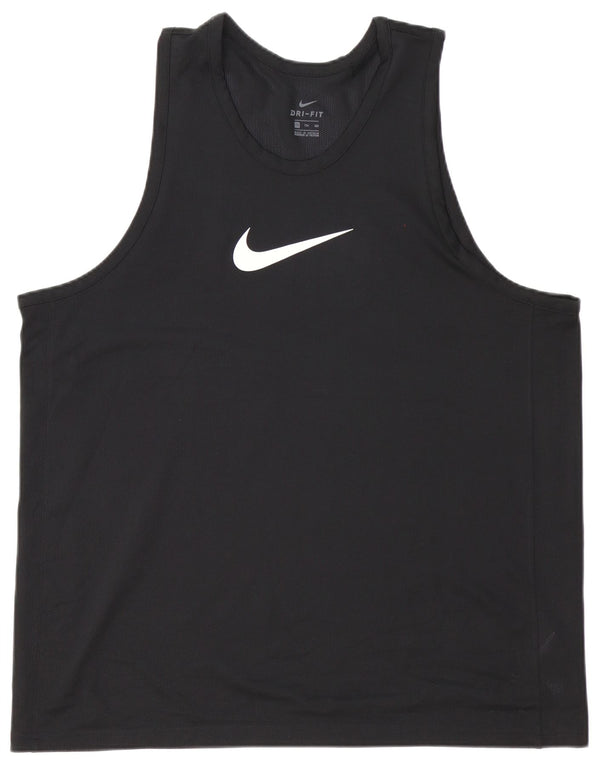 Nike Hommes Dri Fit Débardeur 2XL Noir Polyester