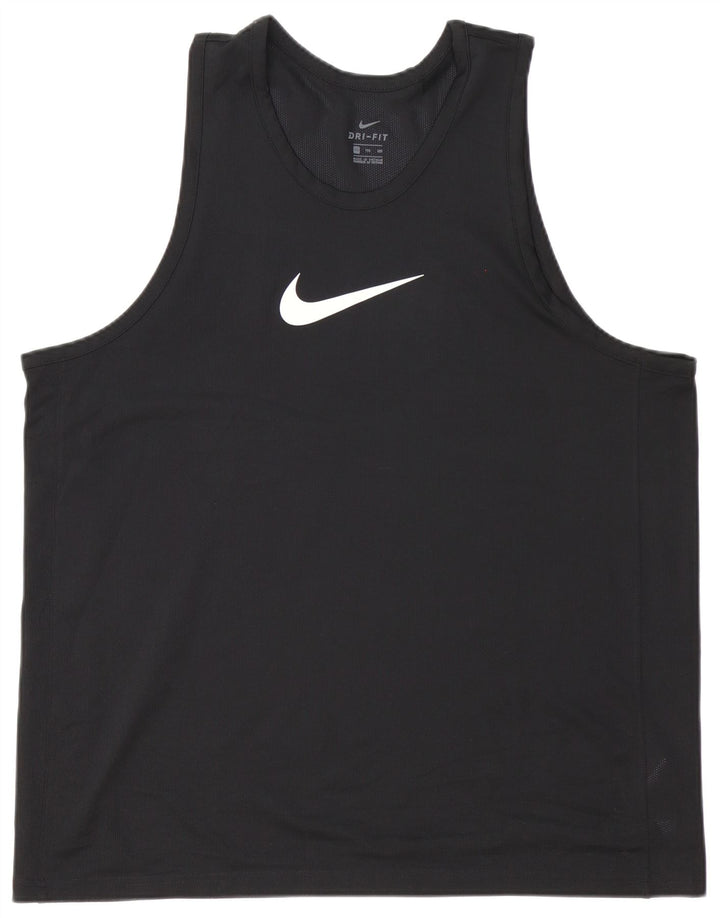 Nike Hommes Dri Fit Débardeur 2XL Noir Polyester