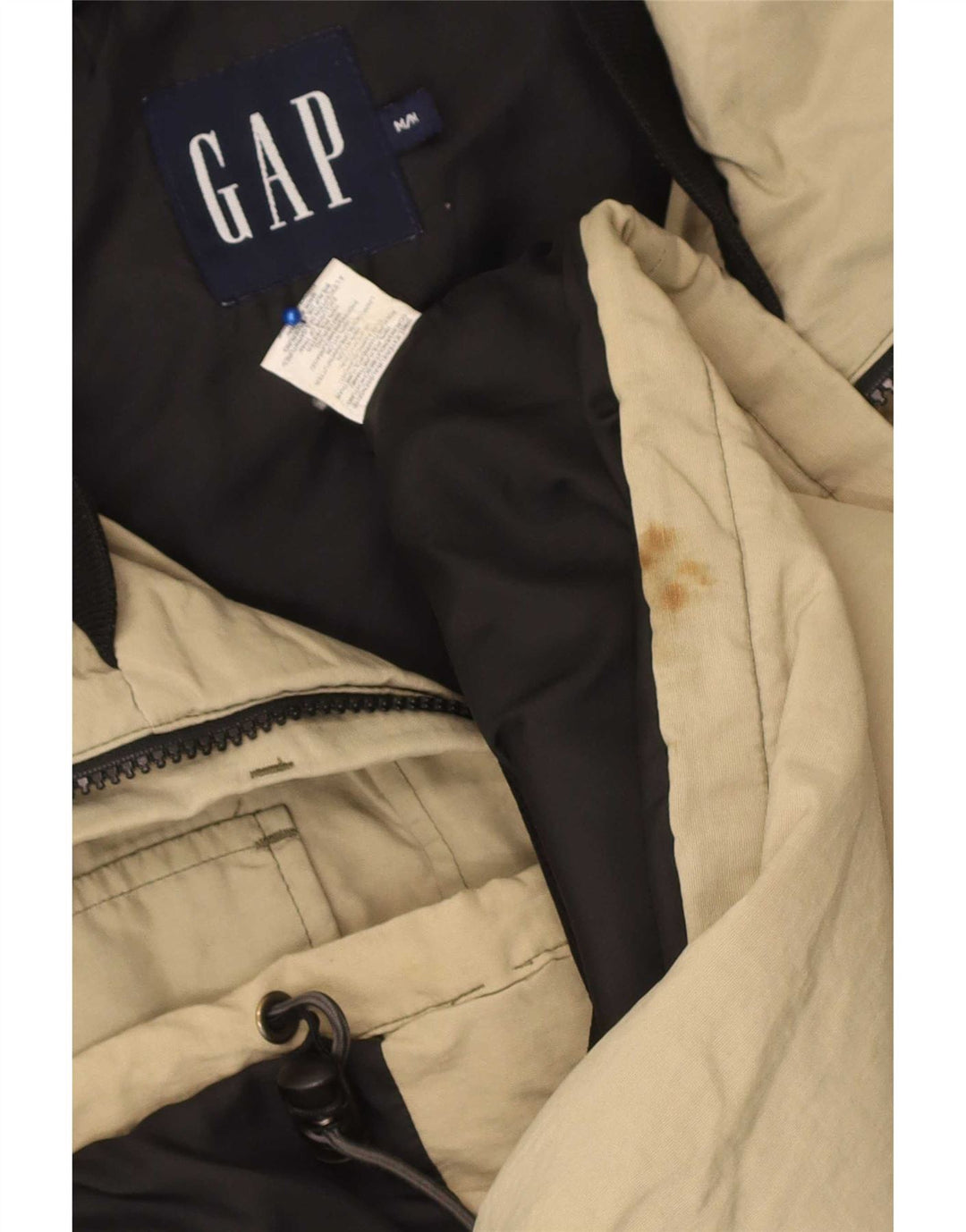 Gap Veste utilitaire à capuche pour homme UK 38 Beige moyen Polyester