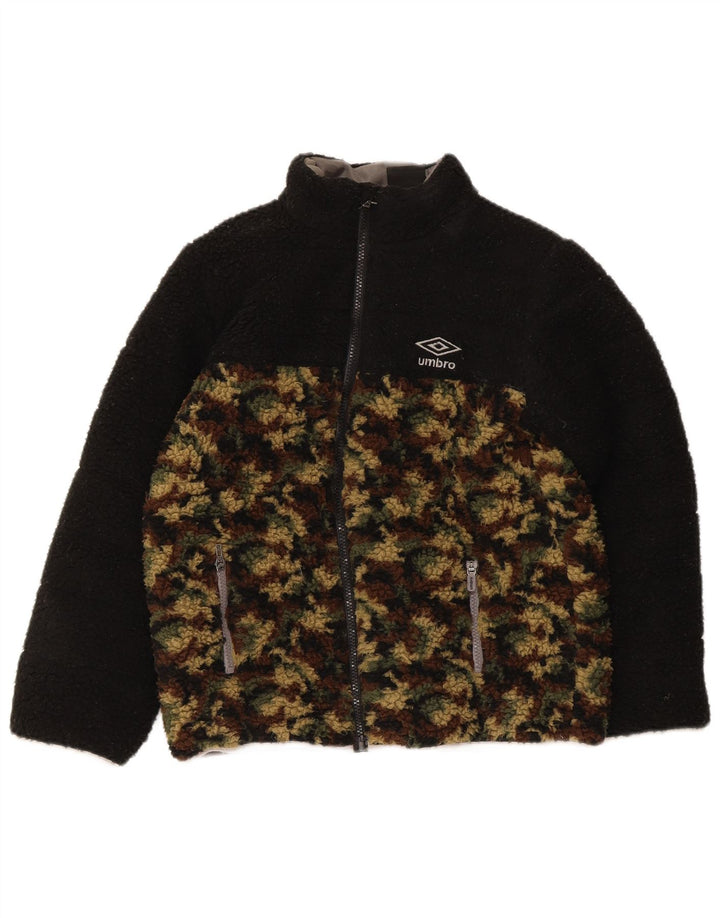 Umbro Veste Polaire Garçon 12-13 ans Noir Camouflage Polyester