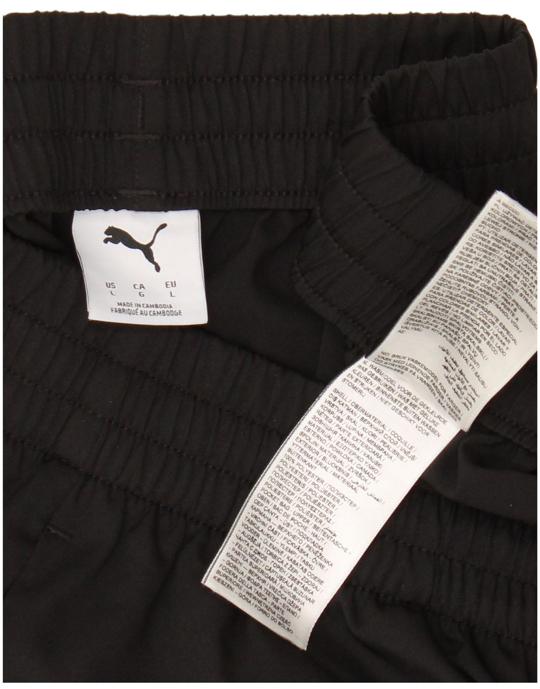 Puma Short de sport pour homme Large Noir Polyester